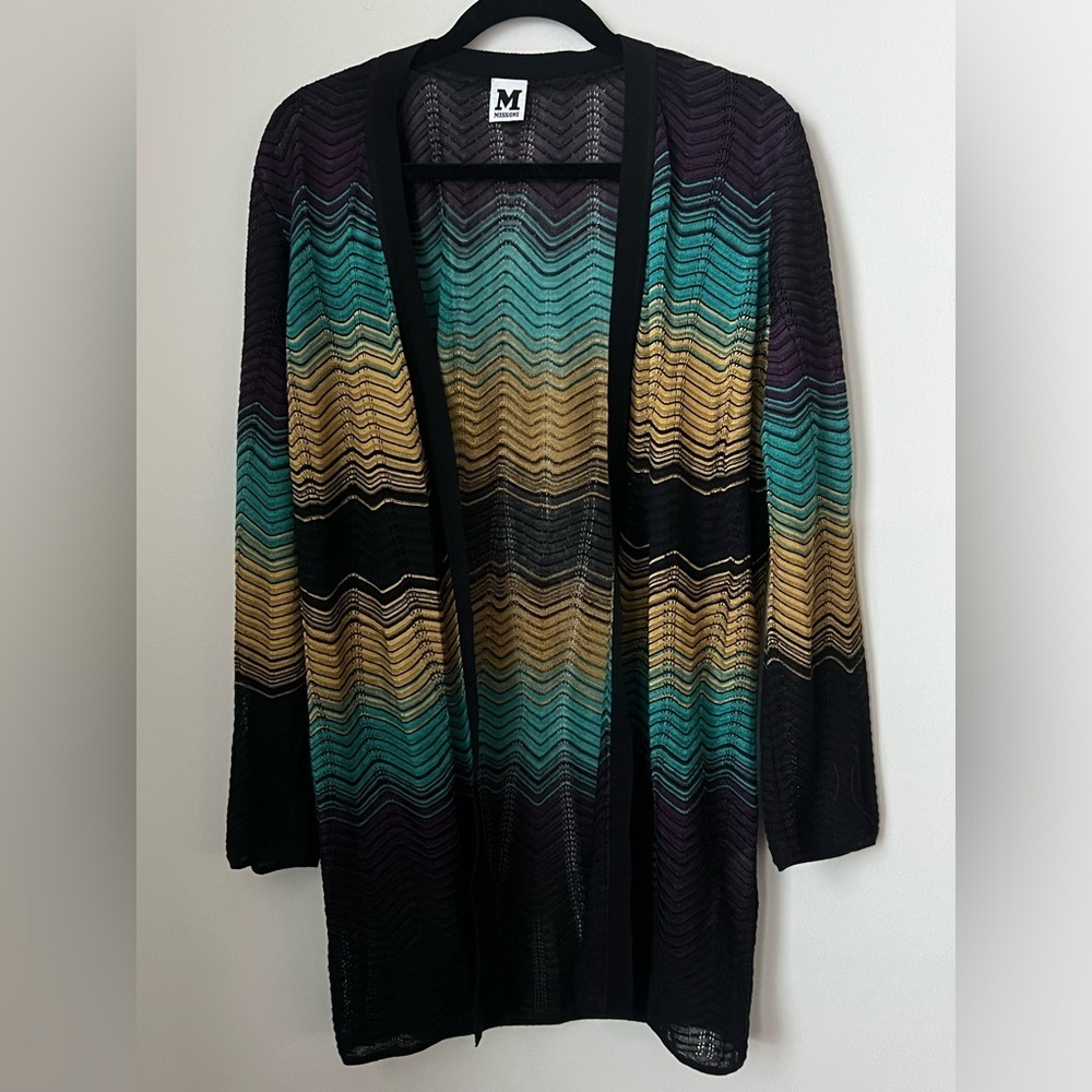 Missoni chevron stripe cardigan sweater - Picture 2 of 12